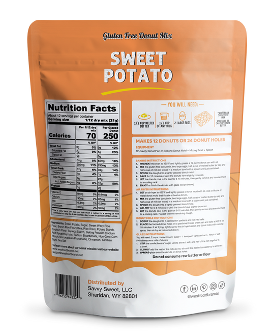 Sweet Potato Donut Mix-Gluten Free