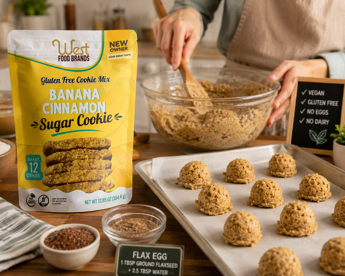 Vegan Gluten Free Cookies: Easy Mix Recipe with Flax Eggs (Dairy-Free, No Eggs)