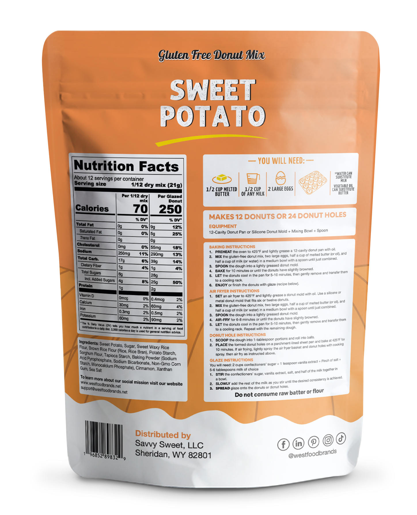 Sweet Potato Donut Mix