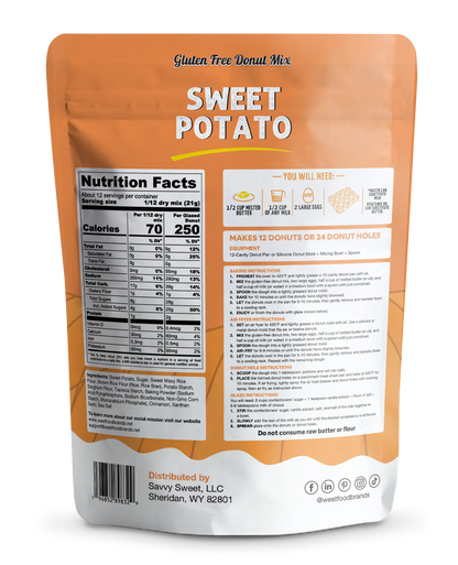 Sweet Potato Gluten Free Donut Mix – Soft, Delicious & Easy to Bake